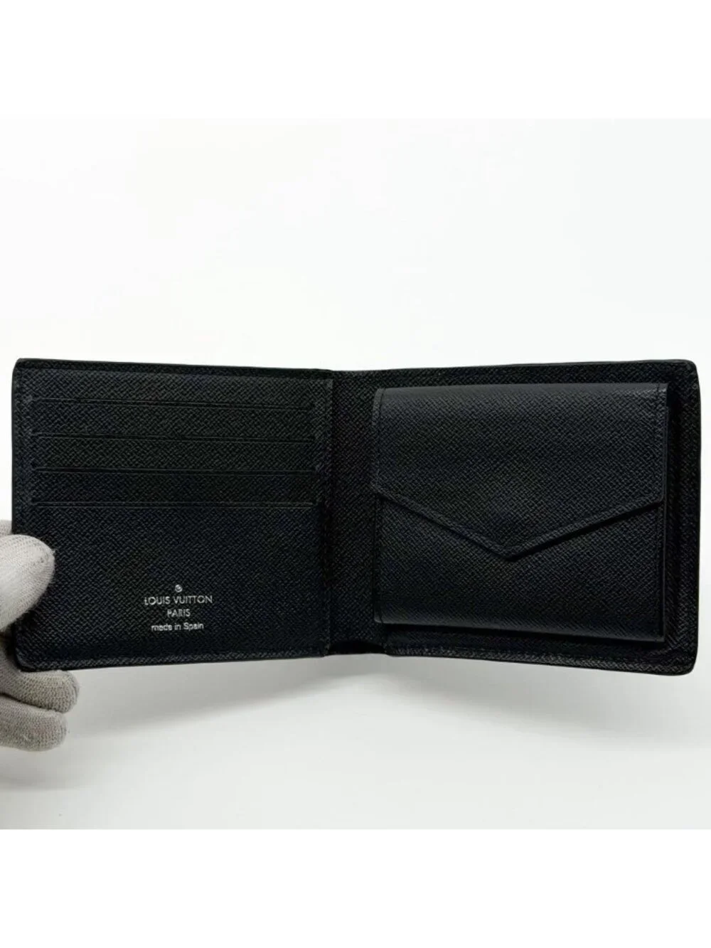 Louis Vuitton Portefeuille Marco NM Black Leather Wallet